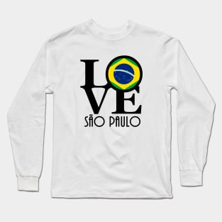 LOVE São Paulo Brazil Long Sleeve T-Shirt